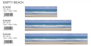 DIMEX | Fototapeta do kuchyně Pláž KI-180-090 | 180 x 60 cm | modrá, bílá, béžová