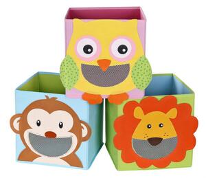 Dětské stohovatelné boxy na hračky RFB01KU (3 ks)