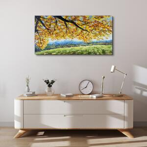 Obraz na plátně Obraz na plátně Podzimní listí strom