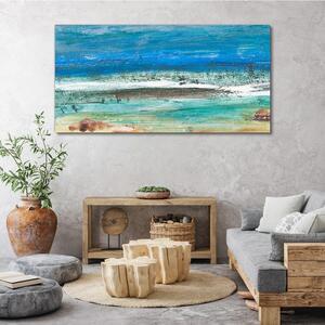 Obraz na plátně Obraz na plátně Abstrakce pláže moře vlny