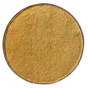 Vopi | Kusový koberec Eton Lux žlutý kruh - Kruh 100 cm