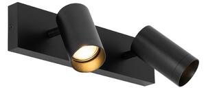 Moderní stropní bodové svítidlo černé nastavitelné 2-světlo - Jeana Luxe
