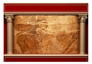 Fototapeta - Egyptské stěny 200x140 + zdarma lepidlo