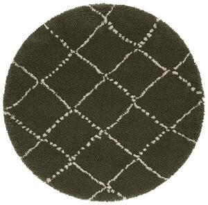 Hans Home | Kusový koberec Allure 104404 Olive/Green - 120x120 (průměr) kruh