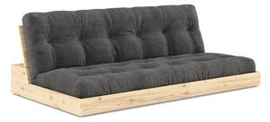 Černo-antracitová manšestrová rozkládací pohovka 196 cm Base – Karup Design