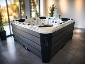 Akrylátová vířivka Spring Barva: perleťová, Barva bočnice: šedá