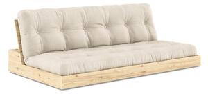 Šedo-béžová lněná rozkládací pohovka 196 cm Base – Karup Design