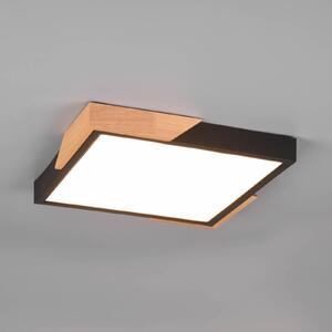 LED stropní světlo Meta, 31,5x31,5cm, 3 000K černá