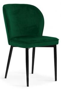 ANIE sametová židle zelená