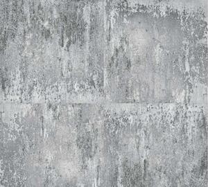 A.S. Création | Vliesová tapeta na zeď Neue Bude 36118-3 | 0,53 x 10,05 m | černá, metalická, šedá