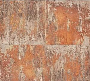 A.S. Création | Vliesová tapeta na zeď Neue Bude 36118-2 | 0,53 x 10,05 m | béžová, metalická, hnědá, šedá