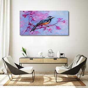 Obraz na plátně Obraz na plátně větev květiny zvířecí pták