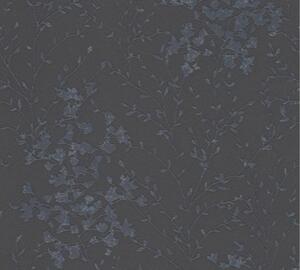 Vliesová tapeta na zeď Black And White 4 36082-6 | 0,53 x 10,05 m | metalická, šedá, černá | A.S. Création