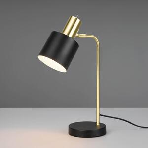 Stolní lampa Adam, jeden zdroj, černá/zlatá