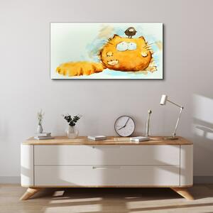 Obraz na plátně Obraz na plátně Abstrakce zvířata pták kočka