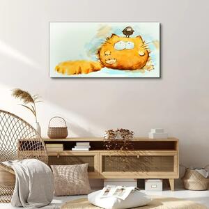 Obraz na plátně Obraz na plátně Abstrakce zvířata pták kočka