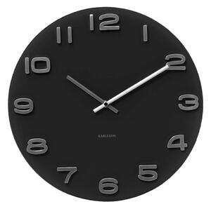 KARLSSON Nástěnné hodiny Vintage kulaté černé ∅ 35 cm