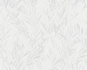 Vliesová tapeta na zeď Dimex 2020 36712-1 | 0,53 x 10,05 m | bílá, šedá, metalická | A.S. Création
