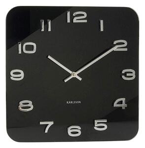 KARLSSON Nástěnné hodiny Vintage černé 35 × 35 cm
