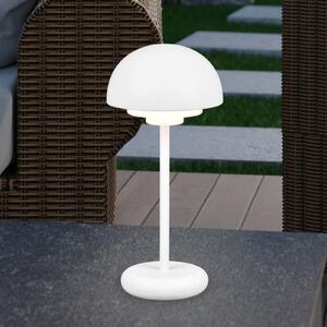 Stolní lampa LED Elliot IP44 baterie stmívač bílá