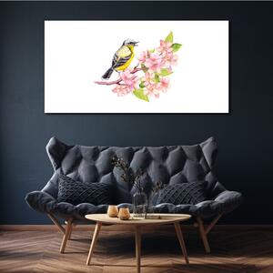 Obraz na plátně Obraz na plátně Abstrakce ptáků květiny
