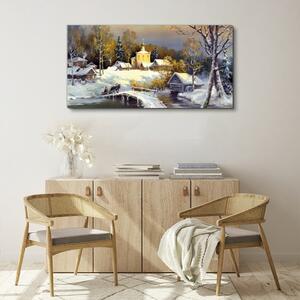 Obraz na plátně Obraz na plátně Zimní sněhová krajina