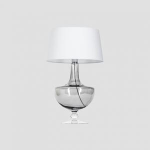 4concepts Designová stolní lampa OXFORD TRANSPARENT BLACK Barva: Bílá