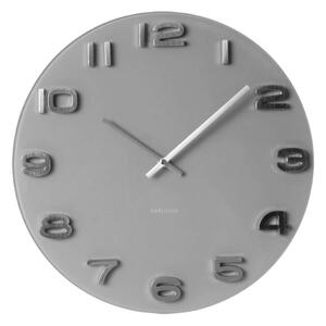 KARLSSON Nástěnné hodiny Vintage kulaté šedé ∅ 35 cm