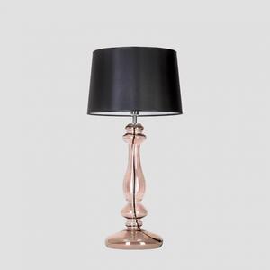 4concepts Luxusní stolní lampa VERSAILLES TRANSPARENT COPPER Barva: Černo-bílá
