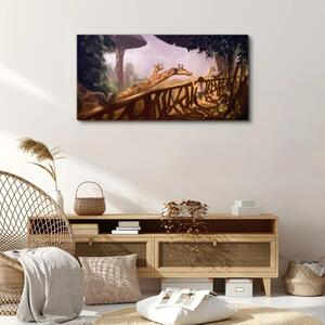 Obraz na plátně Obraz na plátně Abstrakce veverka žirafa