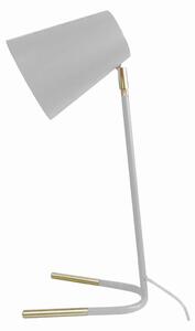 LEITMOTIV Stolní bílo zlatá lampa Noble 25 × 15,5 × 46 cm