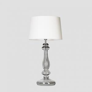 4concepts Luxusní stolní lampa VERSAILLES TRANSPARENT BLACK Barva: Černo-stříbrná