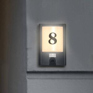 LEDVANCE SMART+ WiFi Entrance Number Camera stěna, stmívatelný, Černá, Plast, Moderní