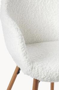Plyšová židle s područkami s úzkým skořepinovým sedákem Fiji