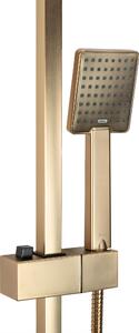 Rea Jack, sprchová souprava s pákovou baterií a nerezovou hlavovou sprchou, zlatá matná, REA-P7050