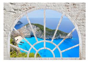 Fototapeta - Pohled z okna na ostrovy snů 250x175 + zdarma lepidlo