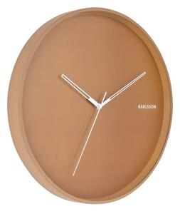 KARLSSON Nástěnné hodiny Hue Metal karamelová ø 40 cm × 4,5 cm