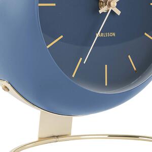 KARLSSON Stolní hodiny Globe modré 21× 24,5 × 14 cm