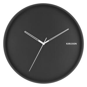 KARLSSON Nástěnné hodiny Hue Metal černá ø 40 cm × 4,5 cm