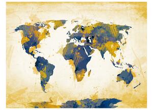 Fototapeta - Mapa světa - Slunce a nebe 250x193 + zdarma lepidlo