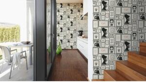 A.S. Création | Vliesová tapeta na zeď Metropolitas Stories 36918-1 | 0,53 x 10,05 m | šedá, černá, bílá