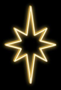 DecoLED LED světelná hvězda, závěsná, 45x70cm, teple bílá