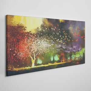 Obraz na plátně Obraz na plátně Abstrakce strom mraky