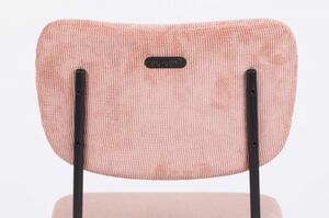 ZUIVER BENSON pultová židle růžová
