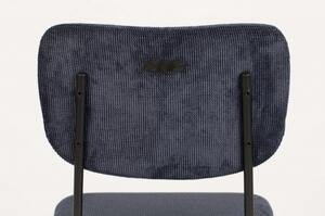 ZUIVER BENSON barová židle modrá
