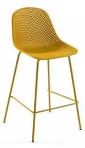 QUINBY 75 barová židle žlutá