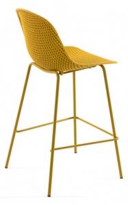 QUINBY 75 barová židle žlutá