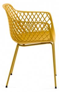 QUINN židle žlutá