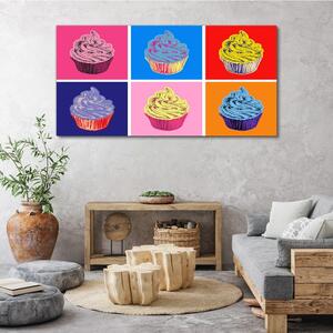 Obraz na plátně Obraz na plátně Abstrakce potravin košíčky