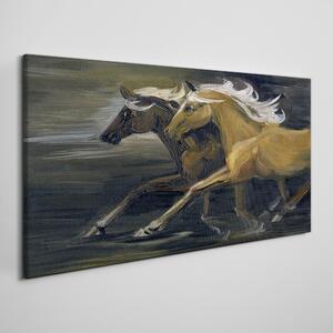 Obraz na plátně Obraz na plátně Abstrakce zvířat Koně